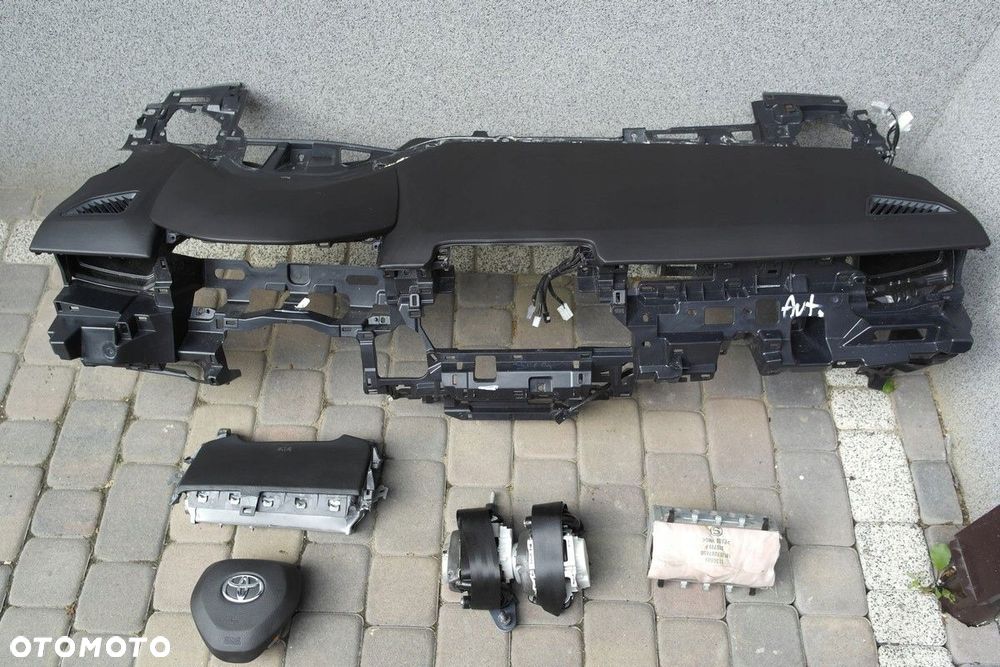 toyota corolla e21 airbag pasy deska konsola kokpit pulpit pÓŁka pas - 1