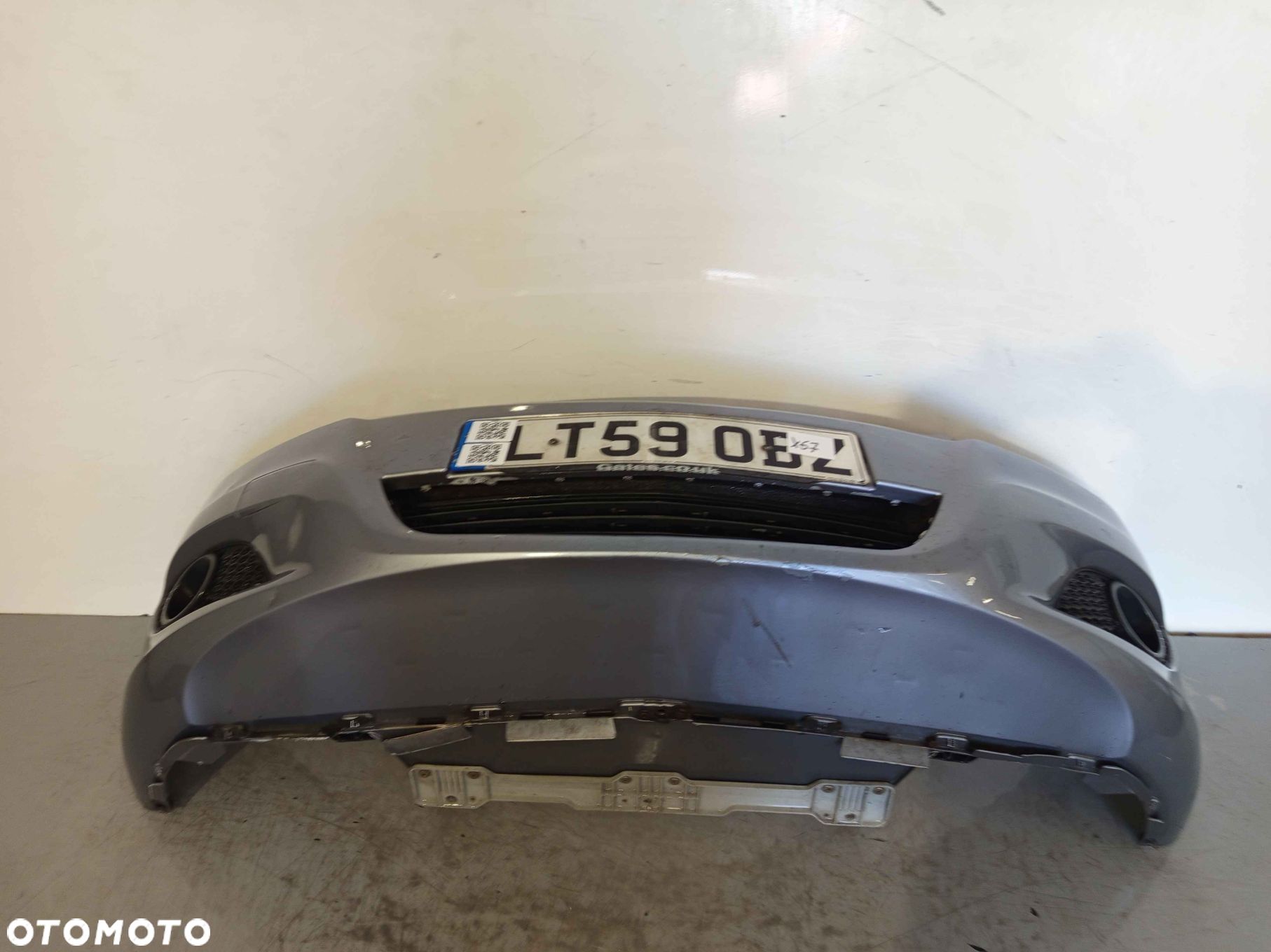 + ZDERZAK PRZÓD PRZEDNI OPEL ZAFIRA B 2 II LIFT FL Z163 SZARY HALOGENY - 1