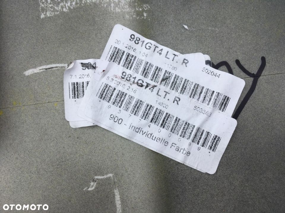 Listwa progowa Porsche Boxster 981 CAYMAN GT4, RH - 8