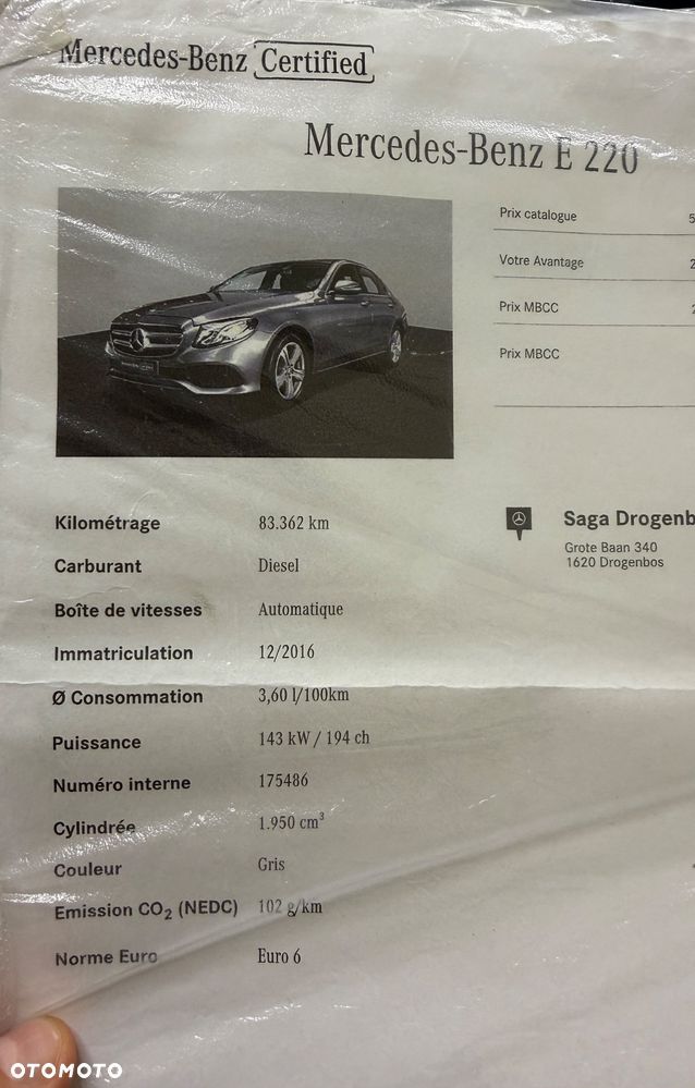 Mercedes-Benz Klasa E 220 d 9G-TRONIC - 16