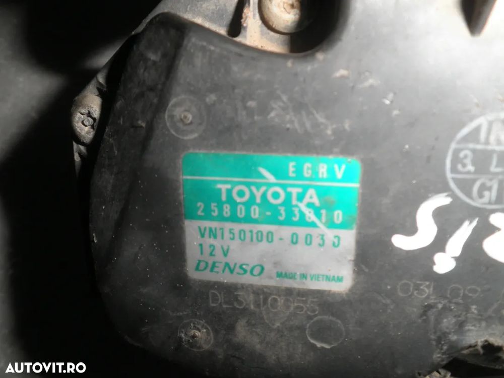 EGR Toyota Yaris, Urban Cruiser, Auris, Corolla, 1.4 D 25800-33010 VN150100-0030 - 3