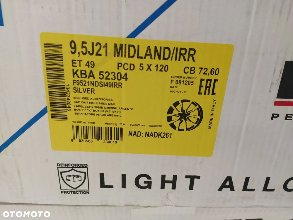 RANGE ROVER SPORT L320 L494 VOGUE L322 LAND ROVER DISCOVERY 3 4 L319 L462 9,5X21 FELGI ALUMINIOWE 5X120 R21 ET49 MAK NOWE KOMPLET - 6
