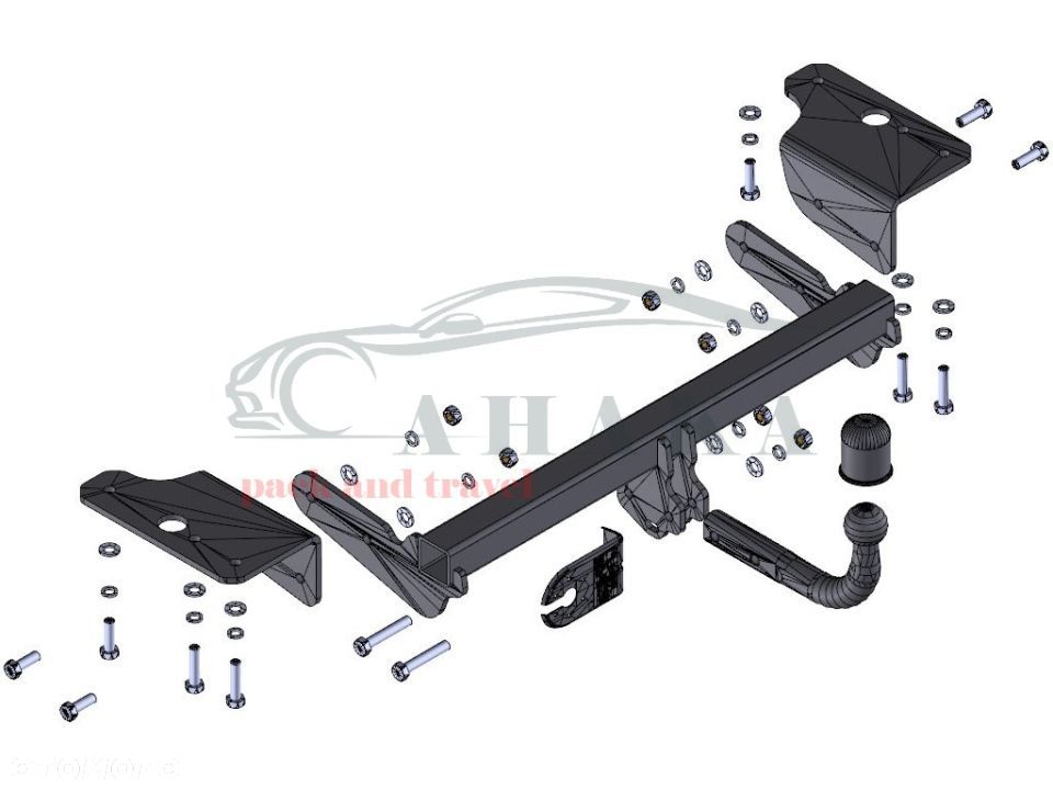 Hak Holowniczy Odkręcany Do Toyota Auris E18 Hatchback 2013-2015 - 3