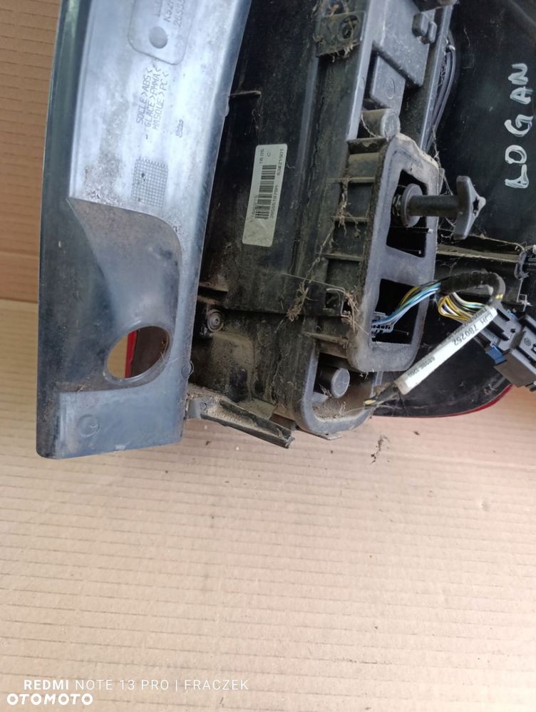 LAMPA TYLNA LEWA LUB PRAWA DACIA LOGAN MCV II KOMBI 12 - r. ORYGINAŁ - 9