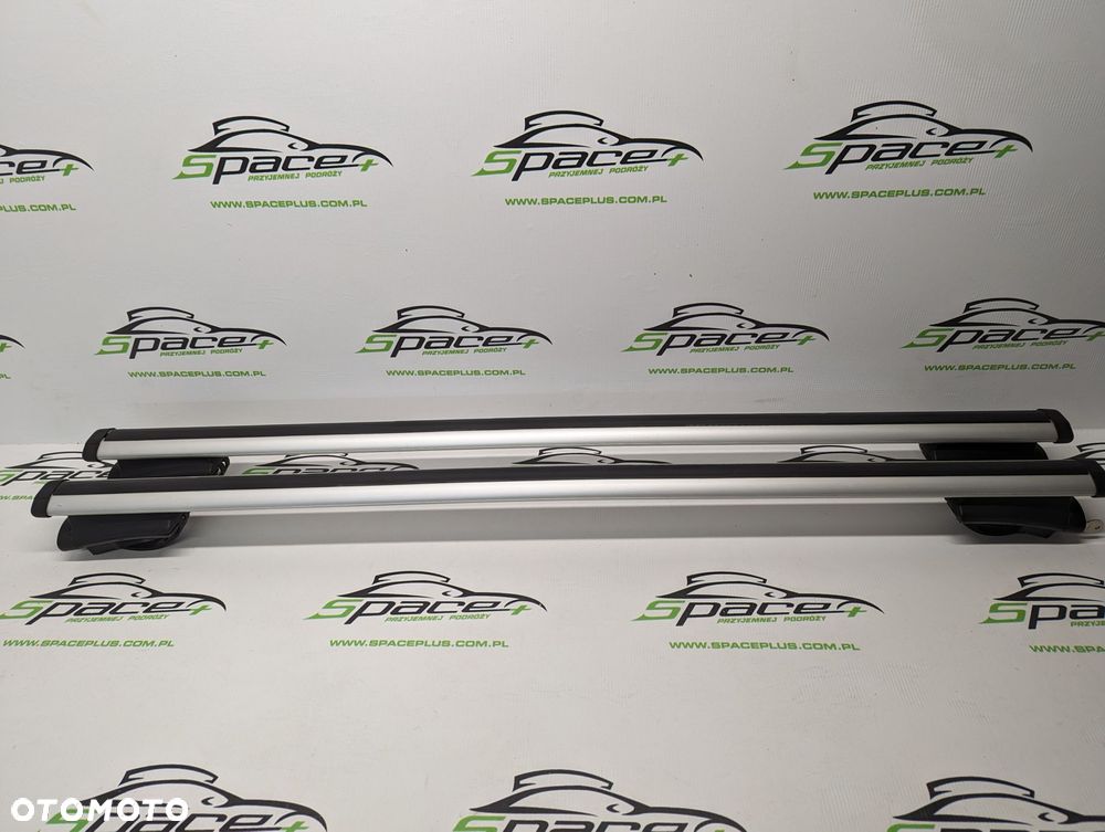 Bagażnik dachowy bazowy na otwarte relingi Thule 775 aerobar 120cm z napisem Renault. - 3