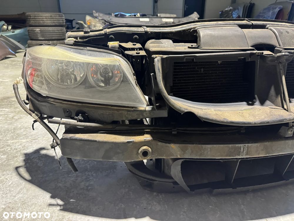 PRZÓD KOMPLETNY ZDERZAK MASKA PAS REFLEKTOR BMW E90 E91 LIFT BLACK SAPPHIRE - 12