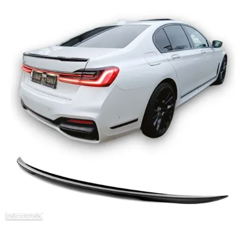 Aileron | Spoiler Mala BMW Série 7 (G11/G12) Preto Brilho - 5