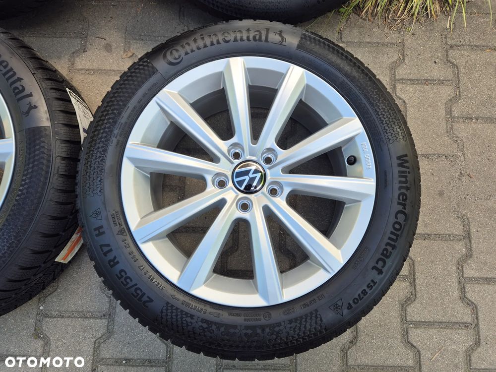 4x 7x17 ET38 5x112 Komplet kół oryginalnych zimowych VW 215/55r17 continental ts-870 seal inside - 5