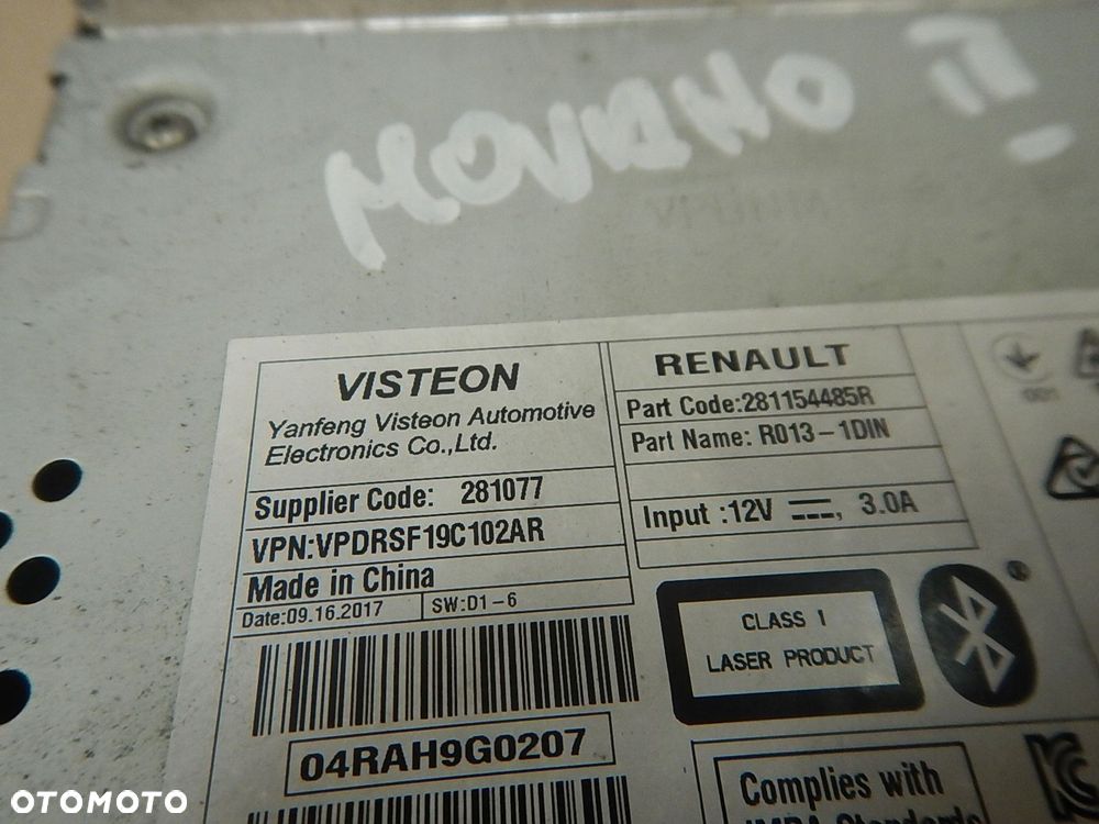 radio cd usb renault master iii movano b 17r - 6