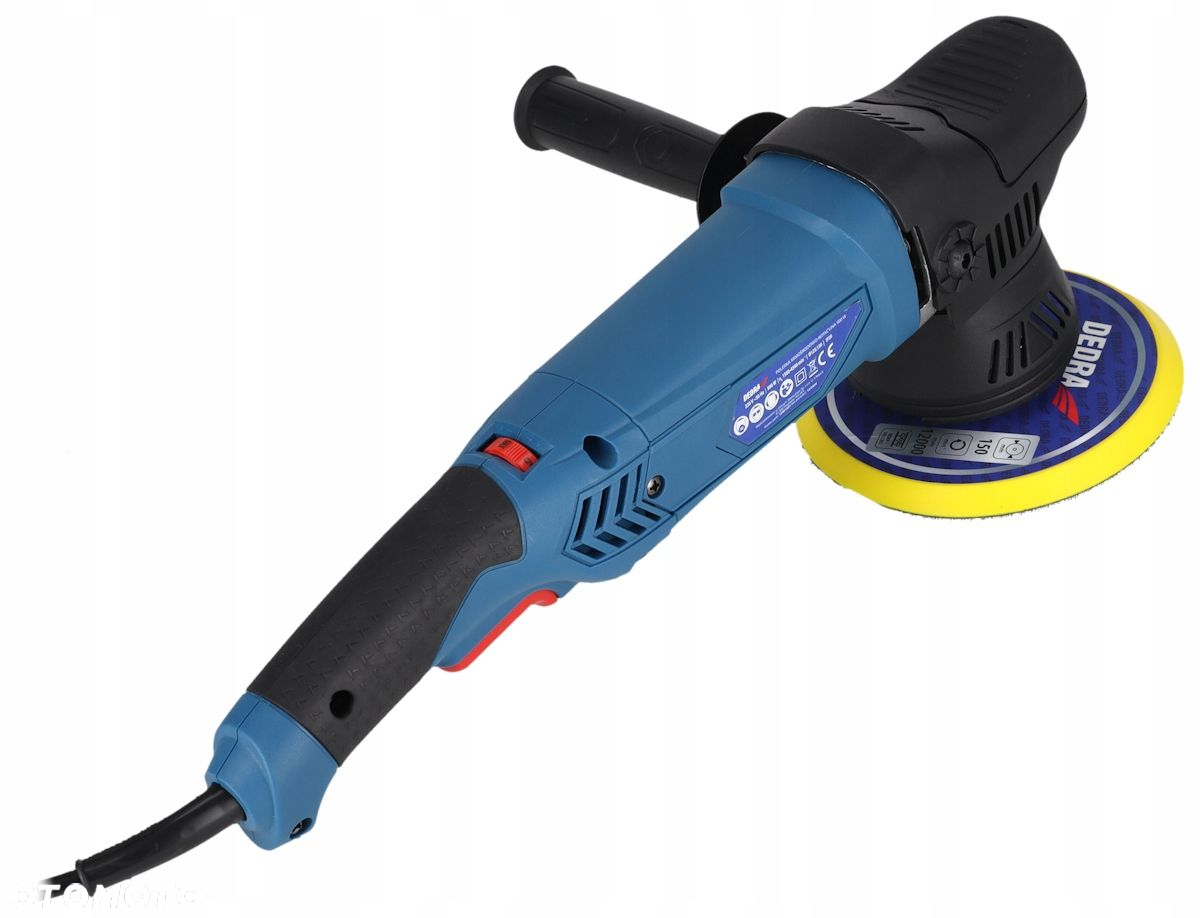 DEDRA ZESTAW SZLIFIERKA MASZYNA POLERSKA POLERKA DO AUTA 2 PADY 125 150MM - 4