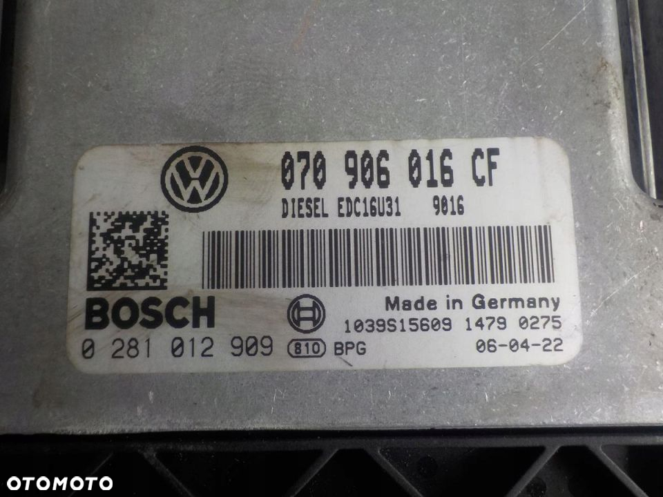 VW T5 2.5 TDI BNZ KOMPUTER STEROWNIK 070906016CF - 2