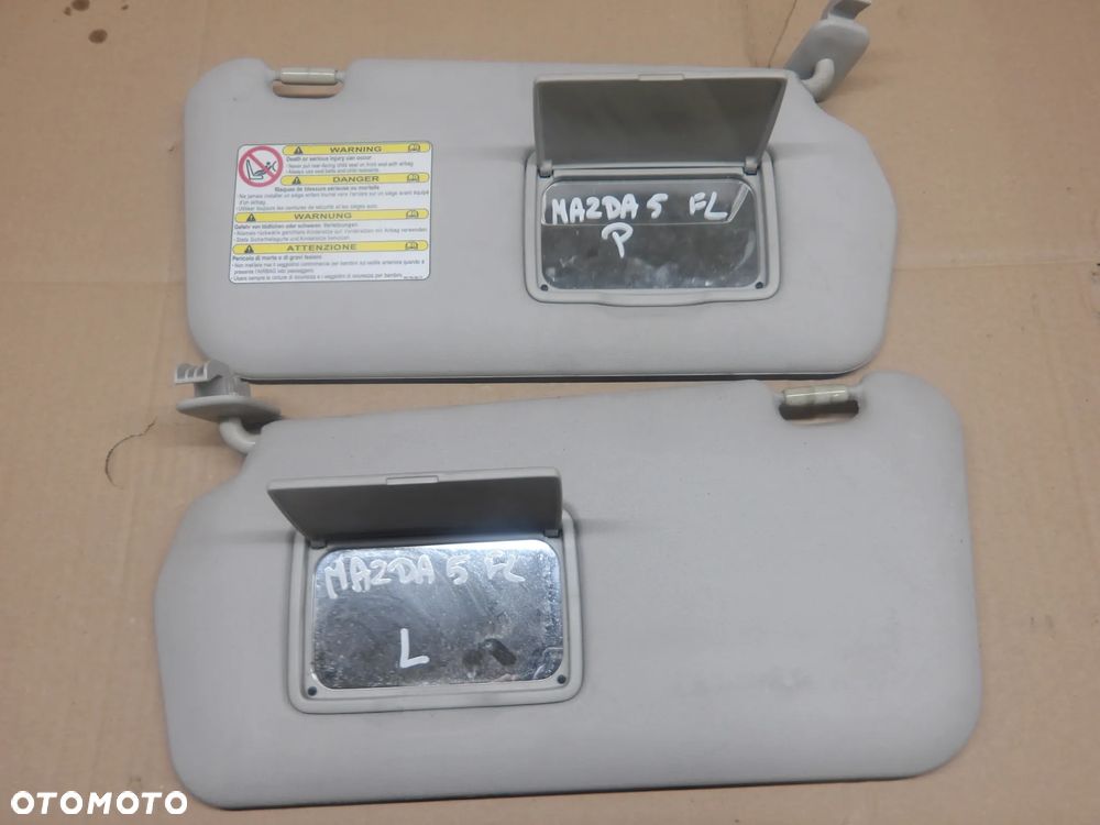 MAZDA 5 LIFT 5D 05-10 2.0D OSŁONA PRZECIWSŁONECZNA PRAWA LEWA - 2