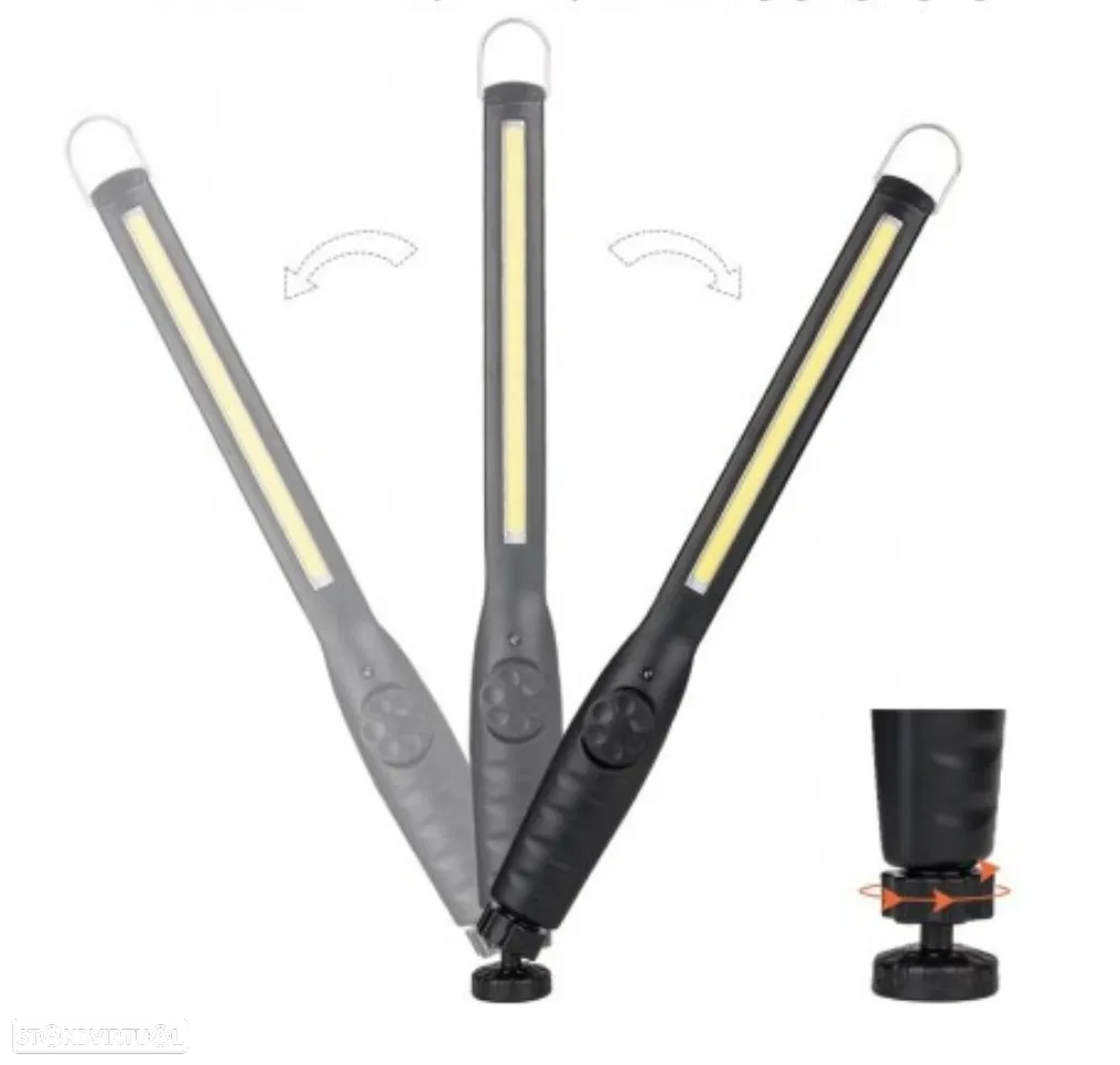 Lanterna oficina inspeção automóvel LED + base magnética - 4