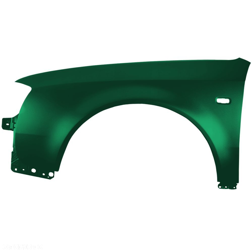 BLU Błotnik AUDI A6 C5 LZ6L lewy zielony 01-05 przód lift KaktusGrün - 2