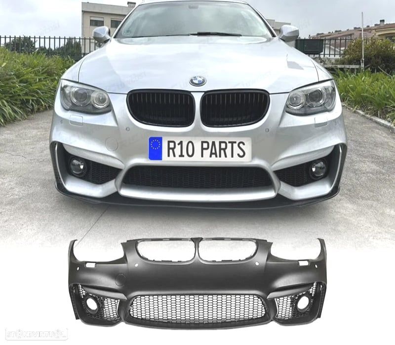 PARA-CHOQUES FRONTAL BMW E92 E93 06-10 LOOK M4 PDC GRELHAS NEVOEIRO - 1