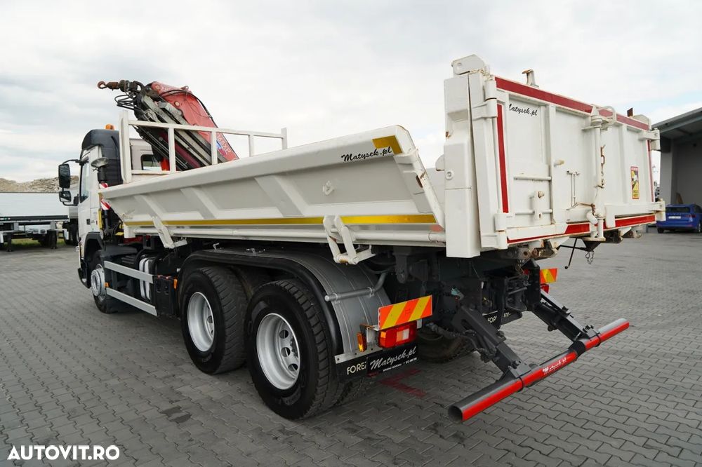 Volvo FMX 370 / 6X4 / TIPPER + FASSI F165XP HDS / MAX. CAPACITATE DE RIDICARE 5200 KG / COMANDĂ RADIO / HAYON LATERAL HIDRAULIC - 18