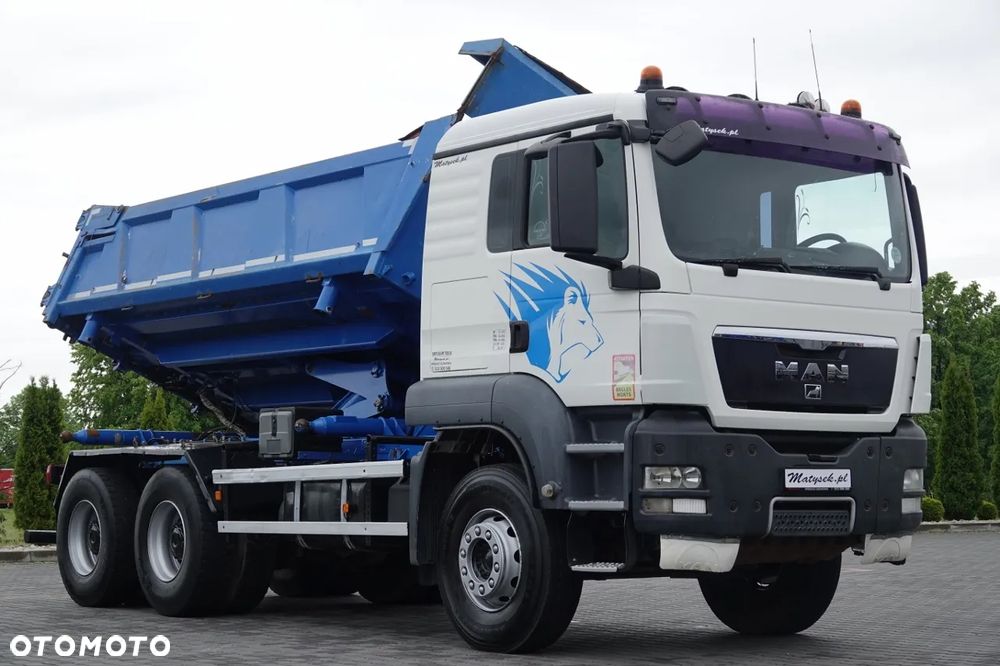 MAN TGS 26.360 / 6x4 / WYWROTKA  2- STRONNA / HYDROBURTA  / BORDMATIC / SPROWADZONY - 8