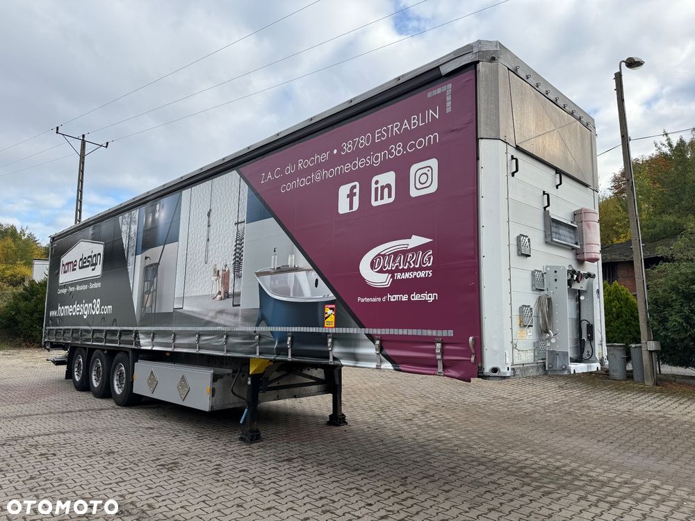 Schmitz Cargobull Firanka* Standart z Regulowanym Dachem* Osie SCHMITZ* 2x OŚ PODNOSZONA*  PALECIARA* Nowe Plandeki i Dach* Z Francji - 2
