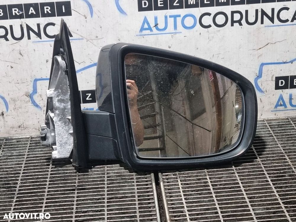 Oglinda dreapta BMW X5 E70 Facelift 2010 - 2013 4 Usi Platingrau metallic A68/7 (1280) ... - 2