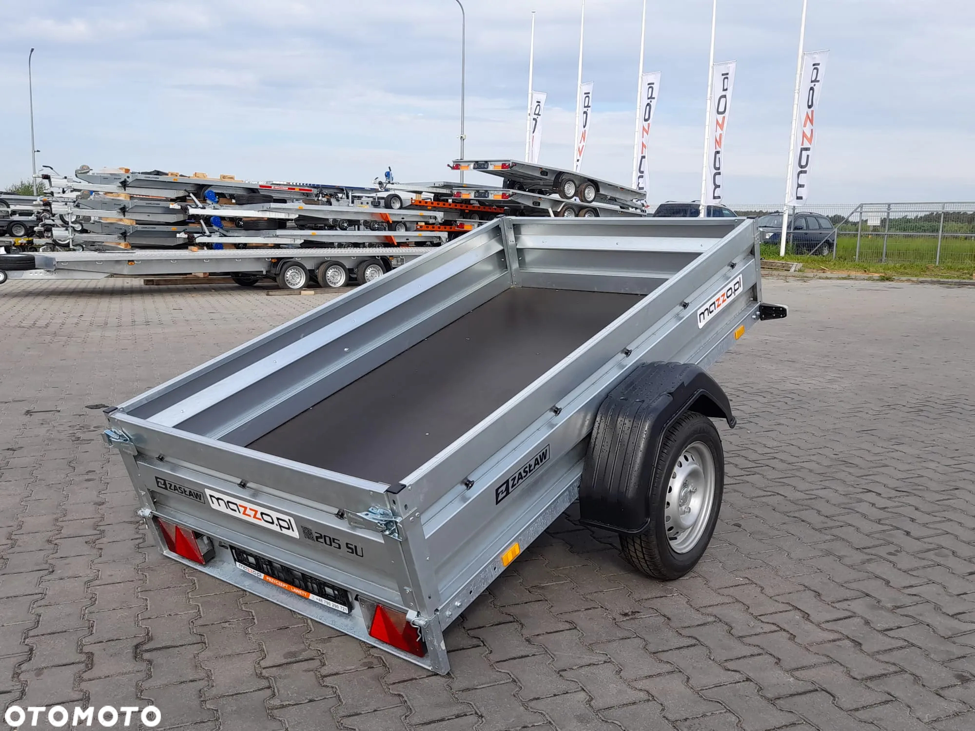 Zaslaw Dostawa Przyczepka uchylna DMC750kg 205x122x35cm SOLIDNA I MOCNA! HIT! - 9