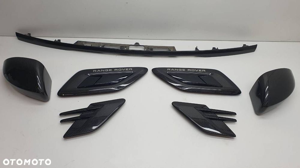 LISTWA KRATKA WLOT LUSTERKO CARBON SET KOMPLET RANGE ROVER SPORT II L494 - 1
