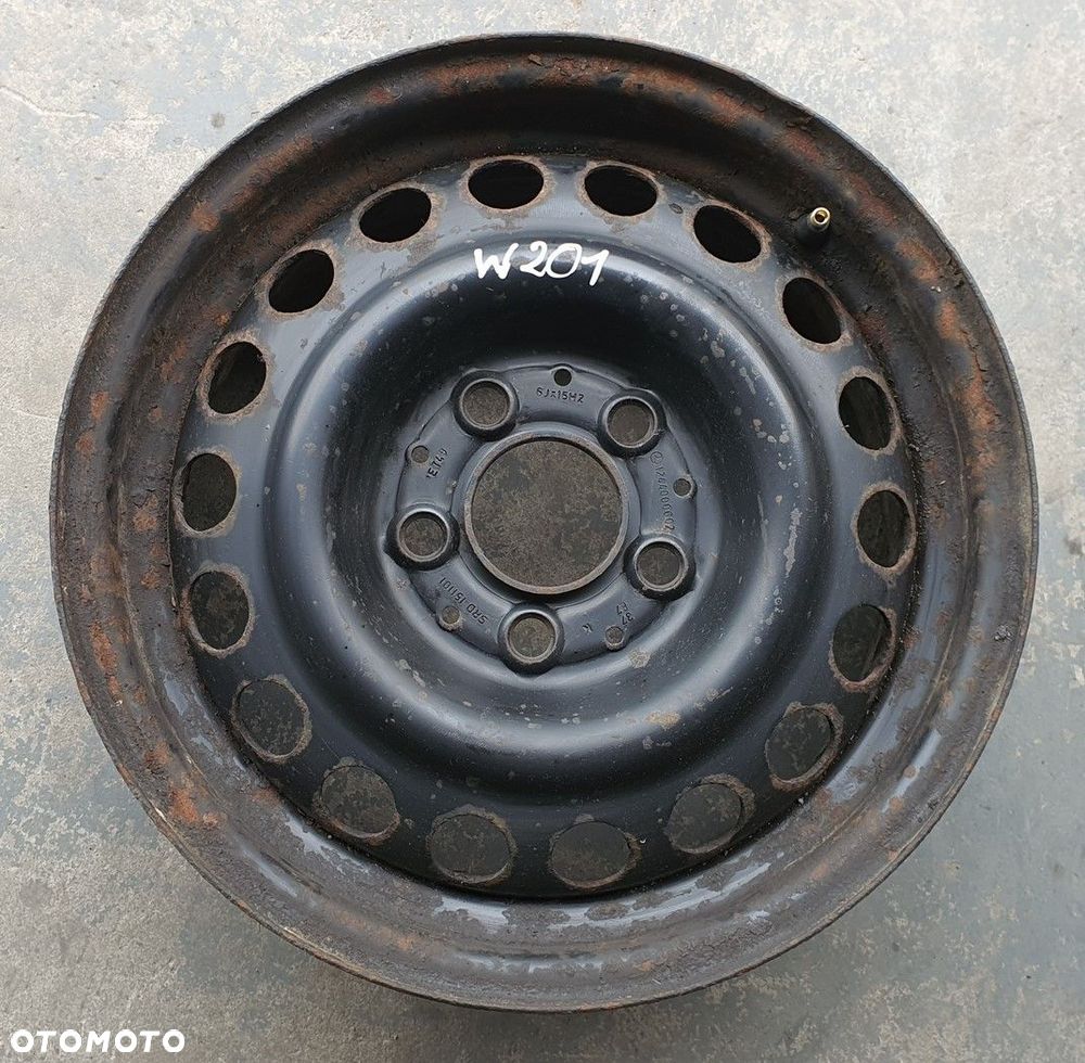 FELGA STALOWA 15 5x112 6J ET49 MERCEDES W201 - 1