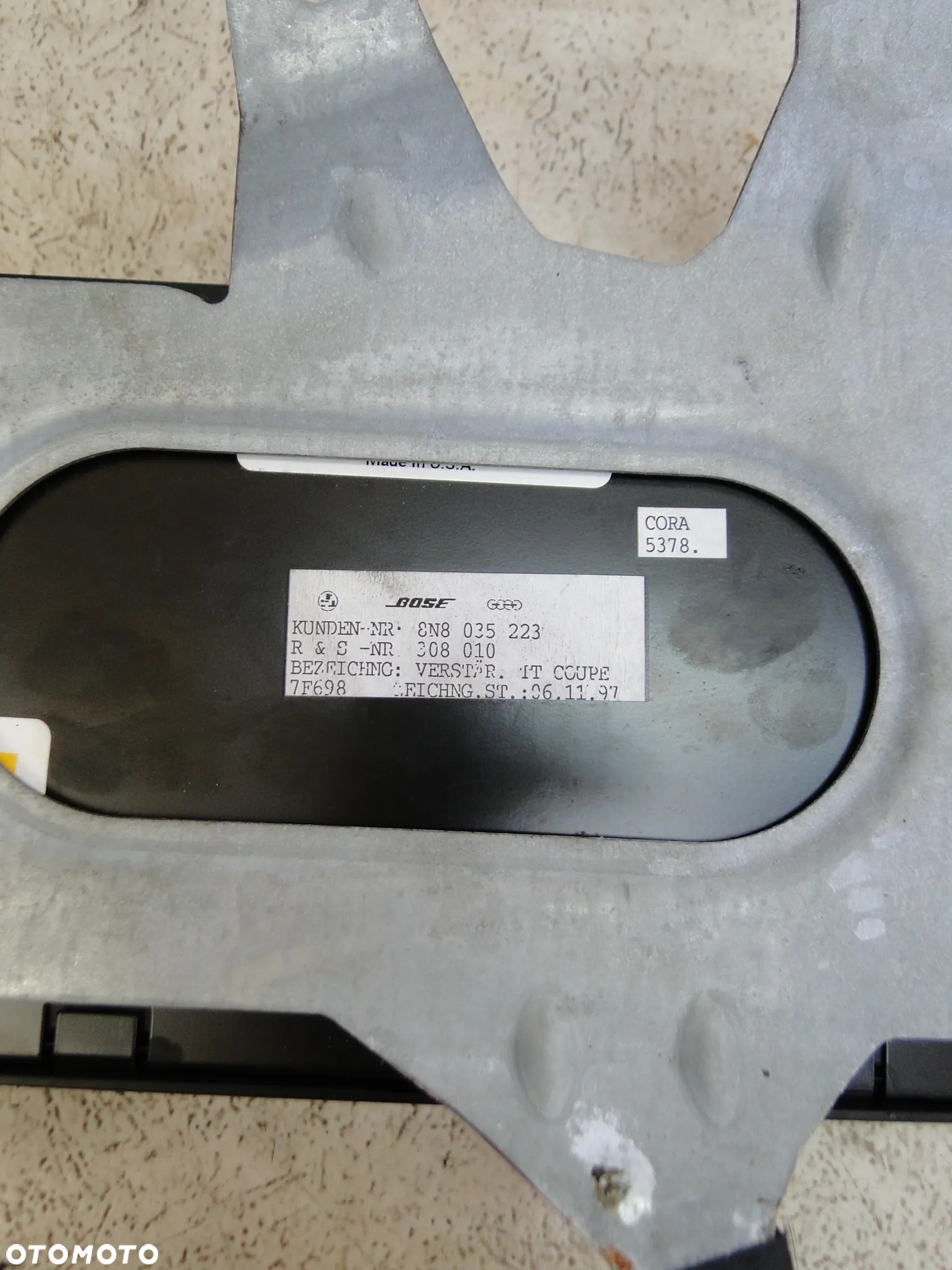 AUDI TT 8N WZMACNIACZ MODUŁ BOSE EUROPA - 4