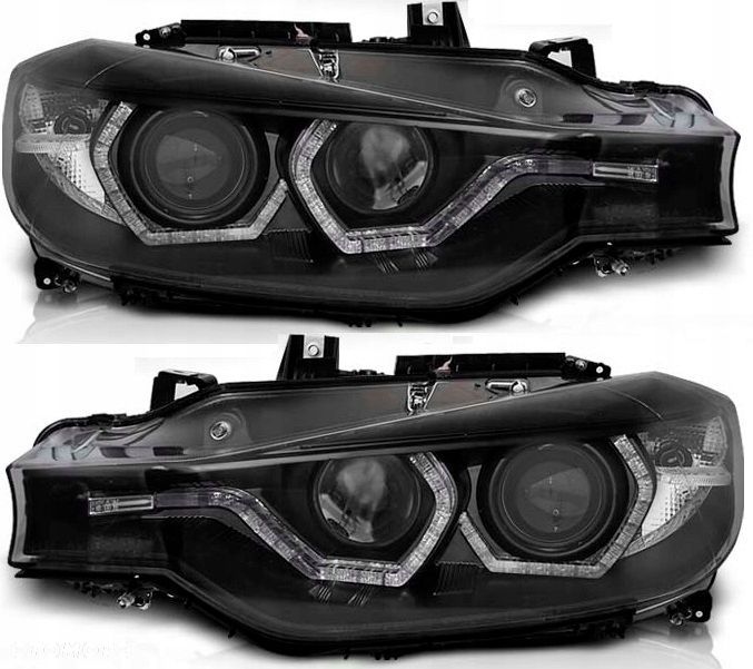 Reflektory Lampy kpl Ringi Angel Engel Led DRL Neon Tuning Bmw 3 f30 f31 - 1