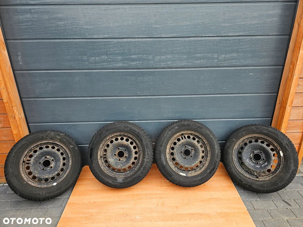 KOŁA FELGI STALOWE 15 OPONY ZIMOWE OPEL VECTRA C SIGNUM ASTRA H MERIVA B ZAFIRA A B 5x110 ET35 195/65/15 - 1