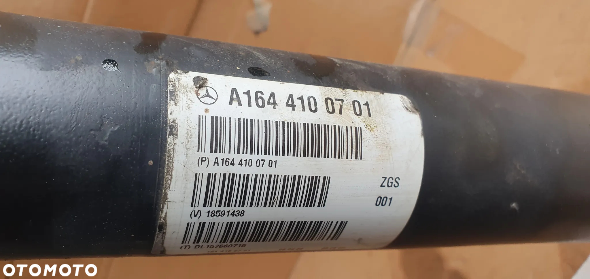 Wał napędowy przedni krótki Mercedes ML W164 3.0 CDI A1644100701 - 7