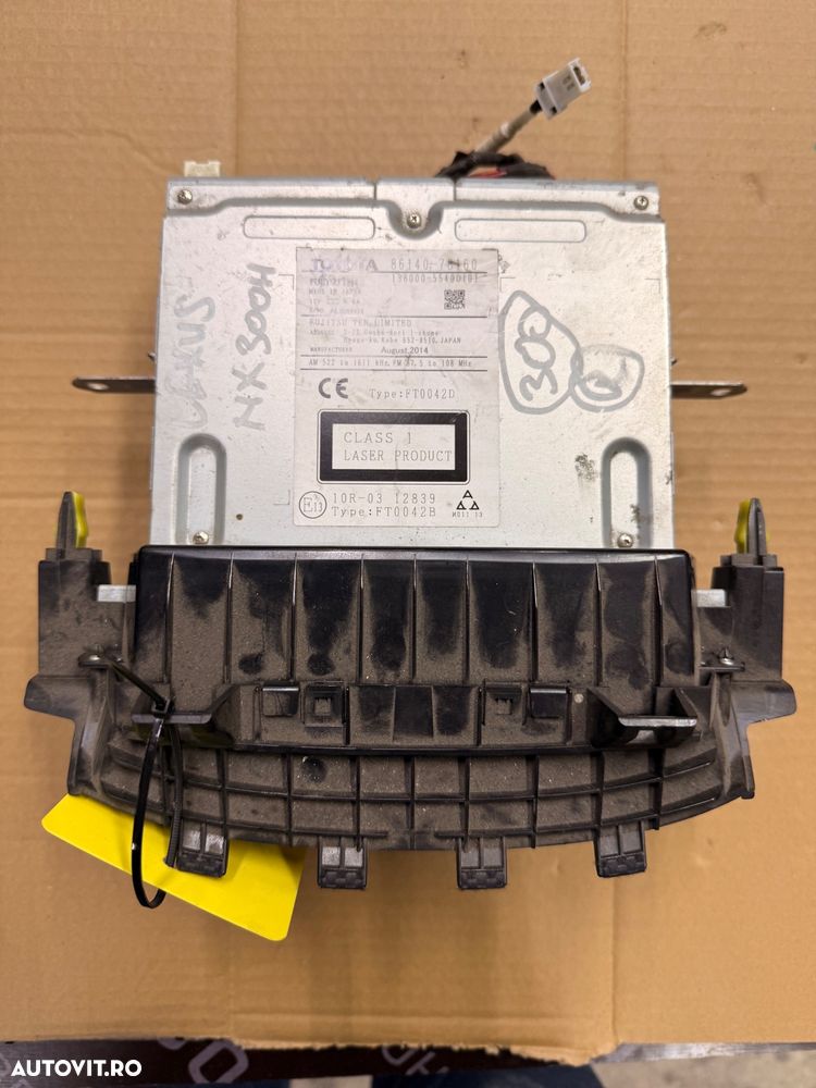 Navigatie, cd player, radio LEXUS NX an 2015-2021 cod 86140-78160 - 2