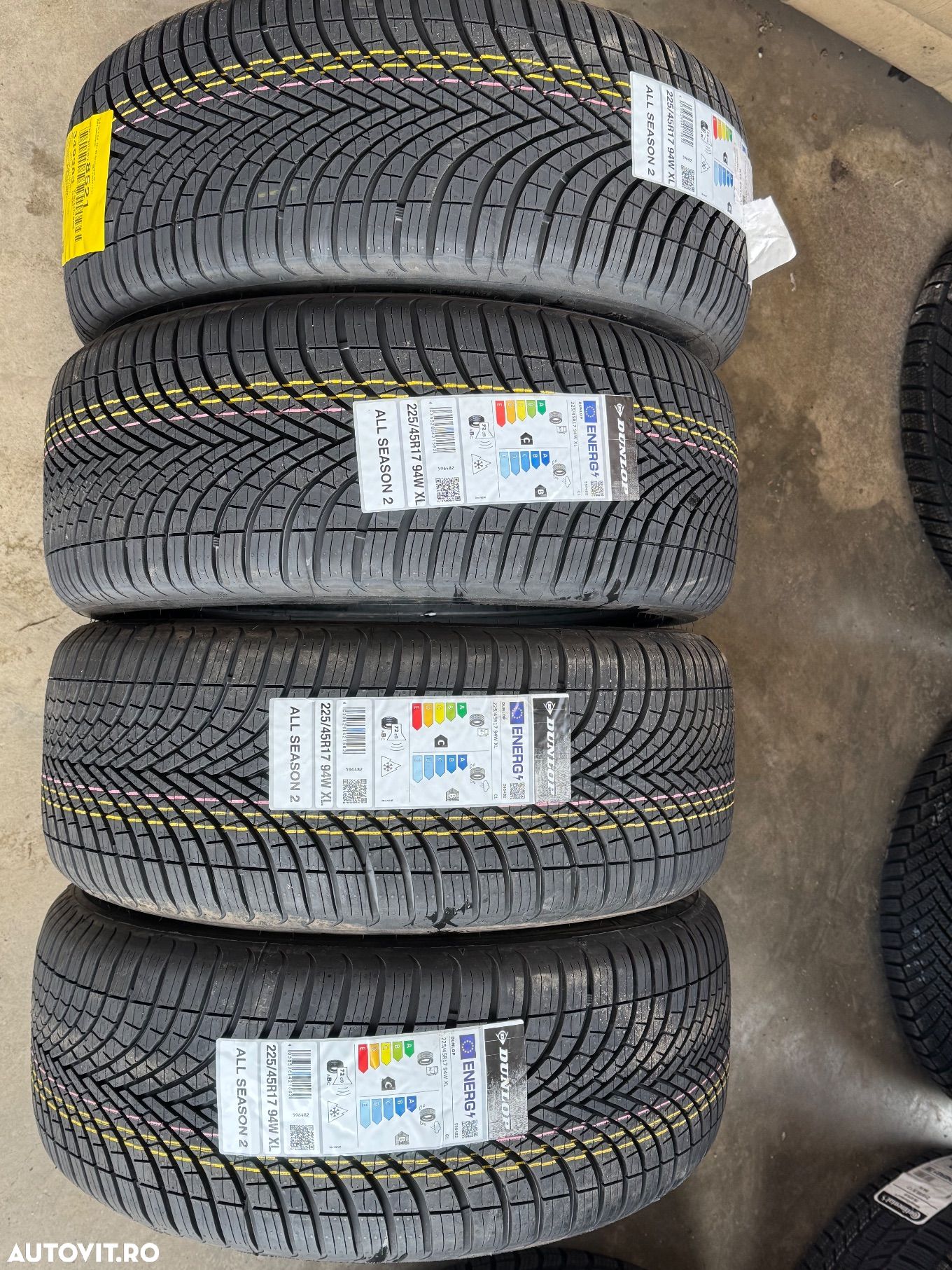 Vând 4 anvelope 225/45/17 Dunlop allseason noi - 1