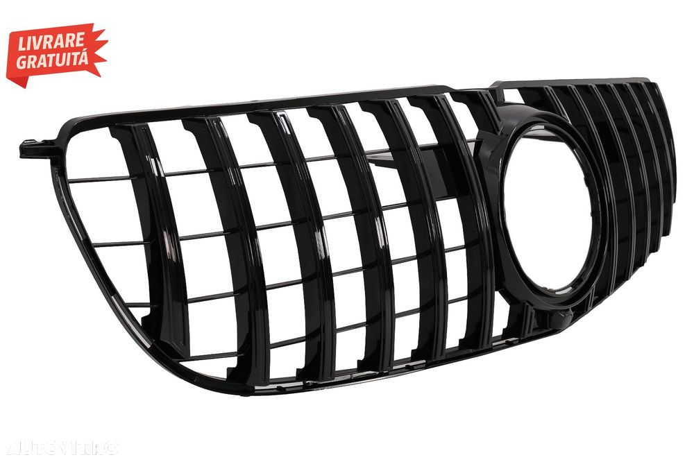 Grila Centrala Mercedes GLS X166 Facelift (2016-2018) GTR Design Black- livrare gratuita - 5