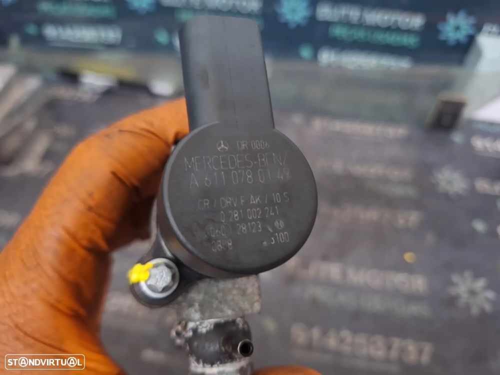 Régua injeção usada MERCEDES W203 220 CDI 143CV 611 A6110700095 - 4