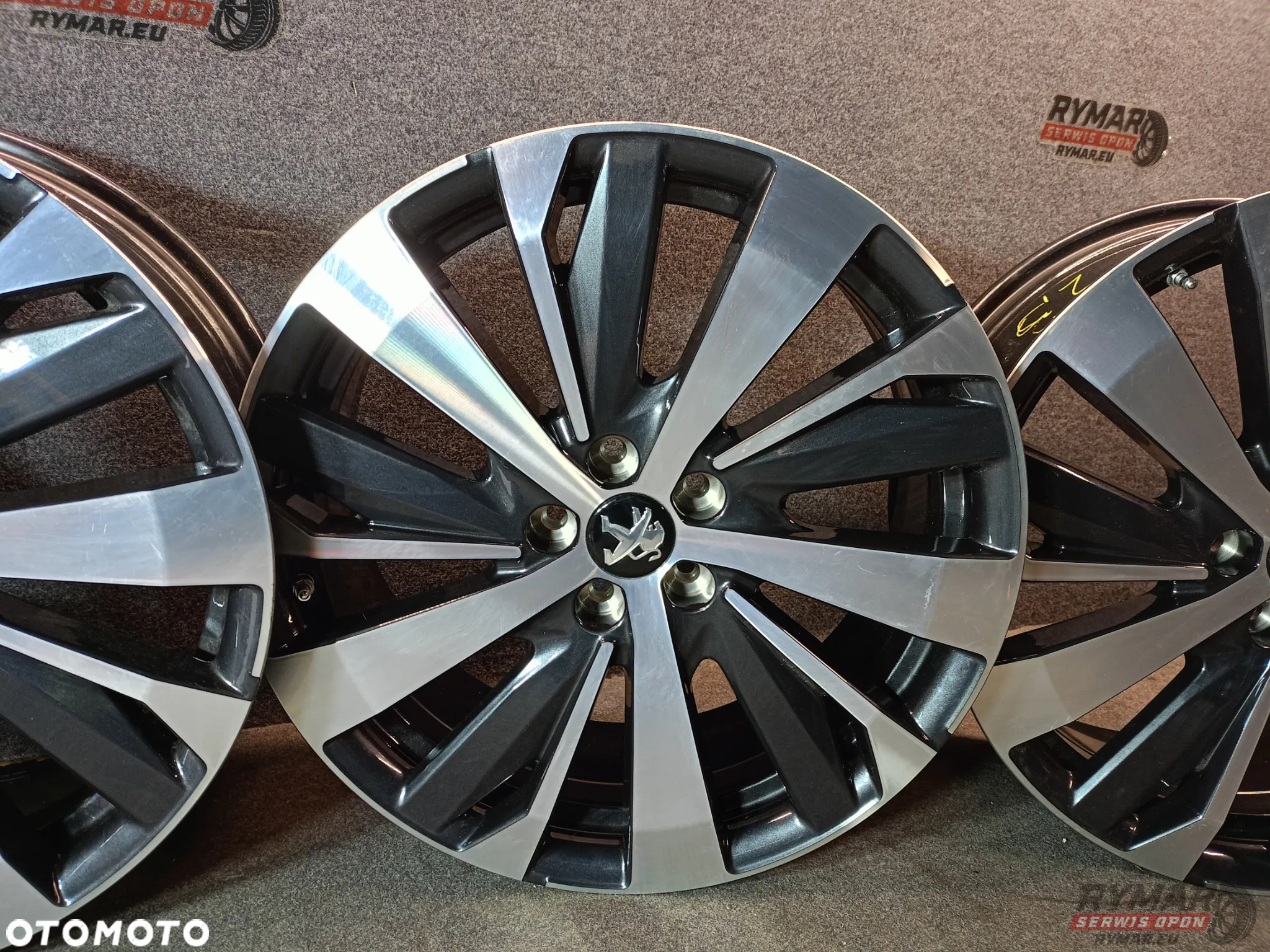 ŚLĄSK ALUFELGI 7.5X19" 5X108 ET42 OE PEUGEOT CITROEN ORYGINAŁ KOMPLET - 3