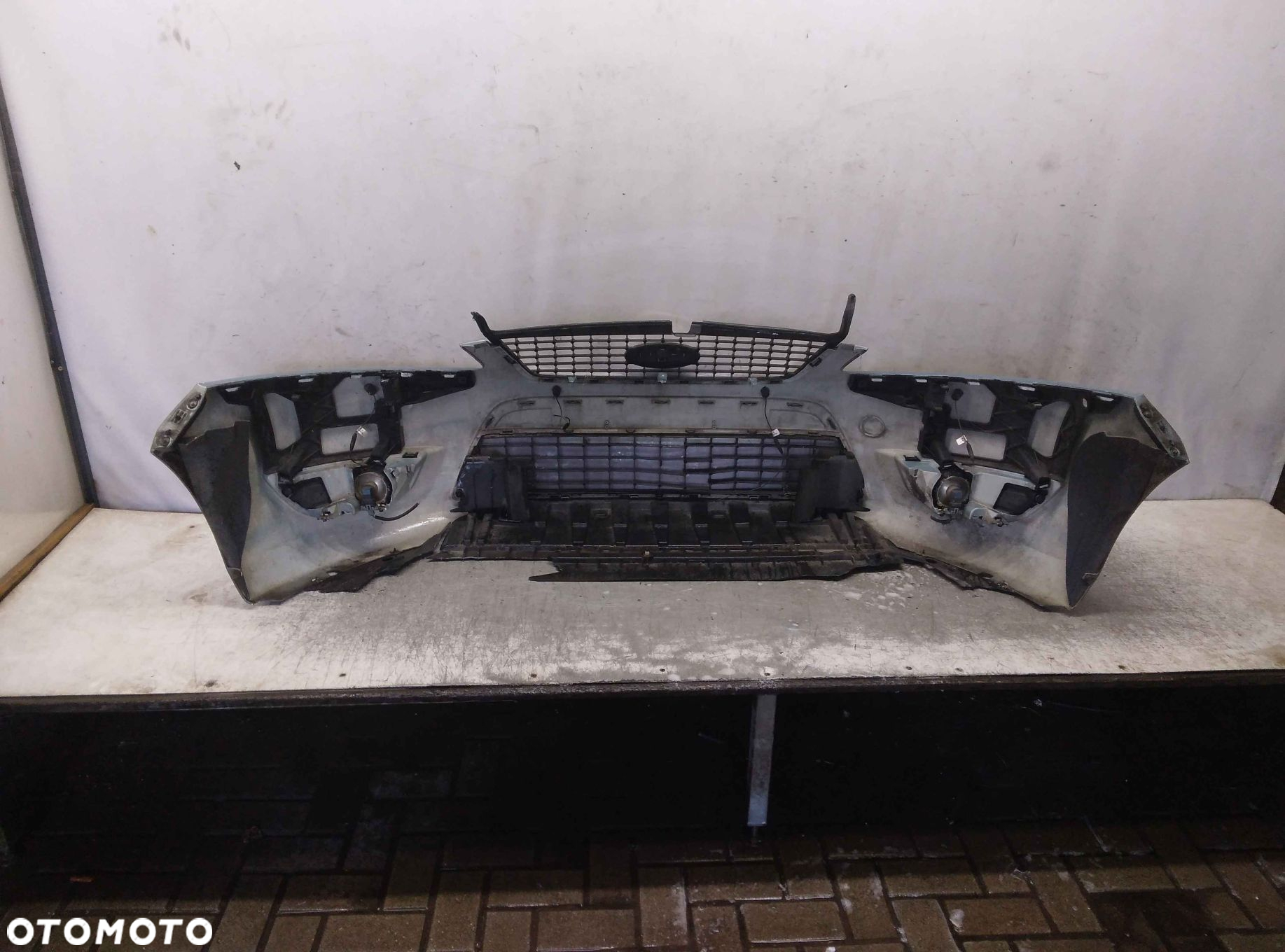 $ ZDERZAK PRZÓD PRZEDNI FORD MONDEO MK.4 4 IV PDC 86 BŁĘKITNY HALOGENY - 6