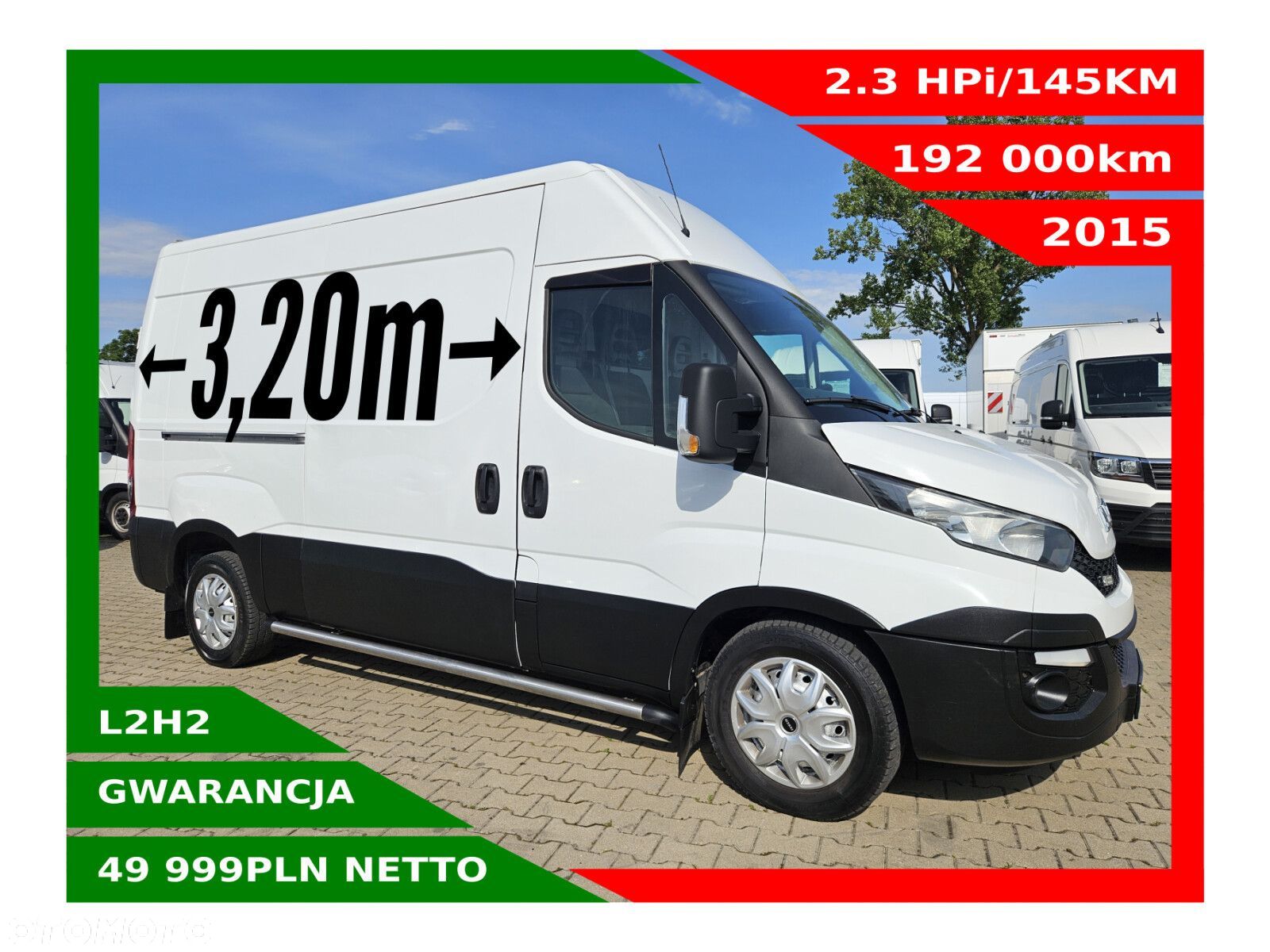 Iveco 35s15 L2H2 *49999zł NETTO* 2.3HPi/145KM - 1