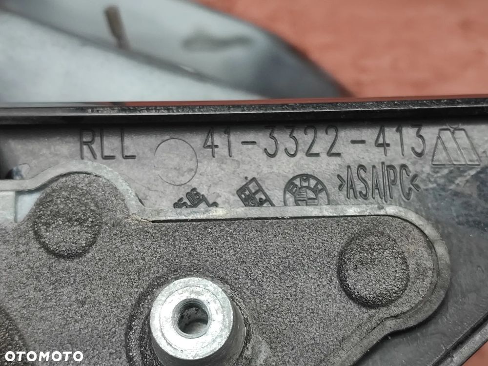 BMW E46 COUPE / CABRIO ORYGINALNE LEWE LUSTERKO ZEWNĘTRZNE WERSJA UK 5PIN + 4 PIN NA KOSTKĘ O NR. 41 3 322 413 OEM - 21