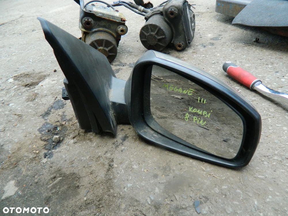 Renault Megane III Kombi Lusterko Prawe Kompletne EU 8 PIN - 1