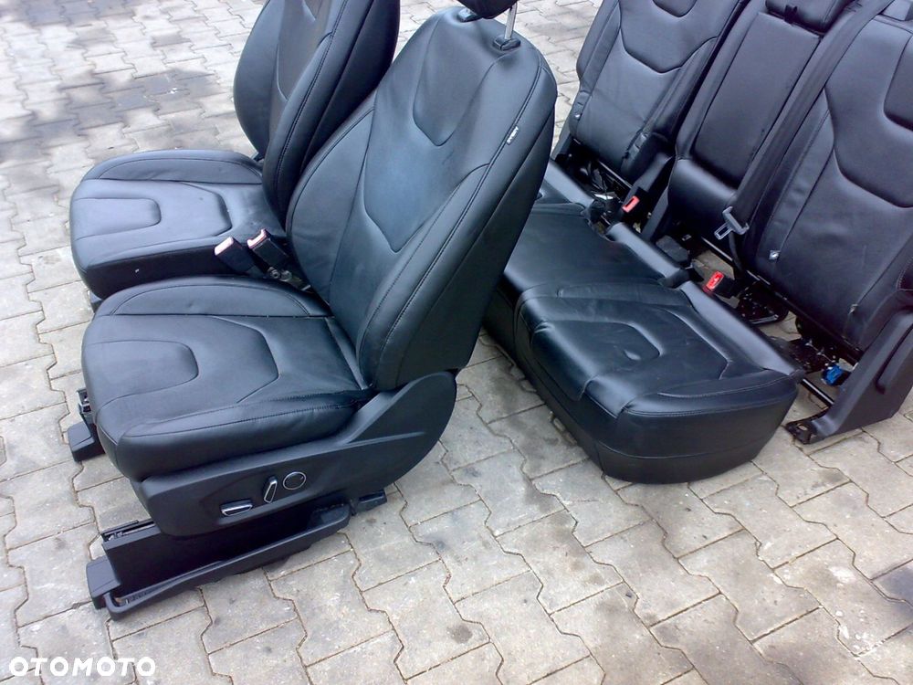 ford edge mk2 2015 2018 fotel fotele kanapa czarna skóra elektryczne grzane - 2