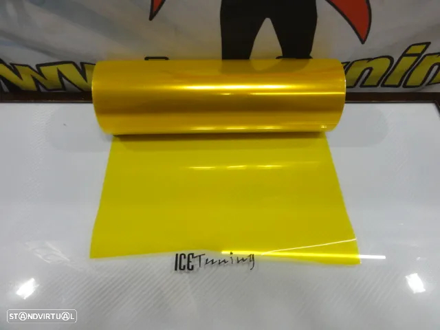 Peliculas para faróis em Amarelo lima, Amarelo light, Amarelo, Amarelo dark 0.30m X 1m OU 10m X 0.30m - 4