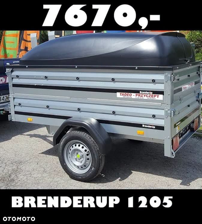 Brenderup 1205S uchylna + podwójne burty + pokrywa ABS - 1
