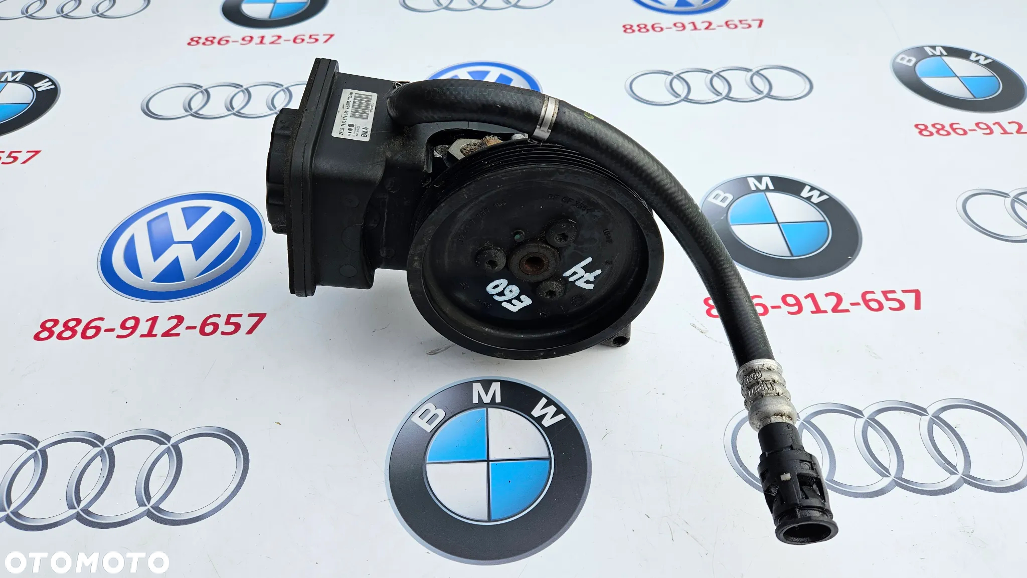 BMW 5 E60 E61 2.5D 3.0D Pompa wspomagania 7693974 - 4