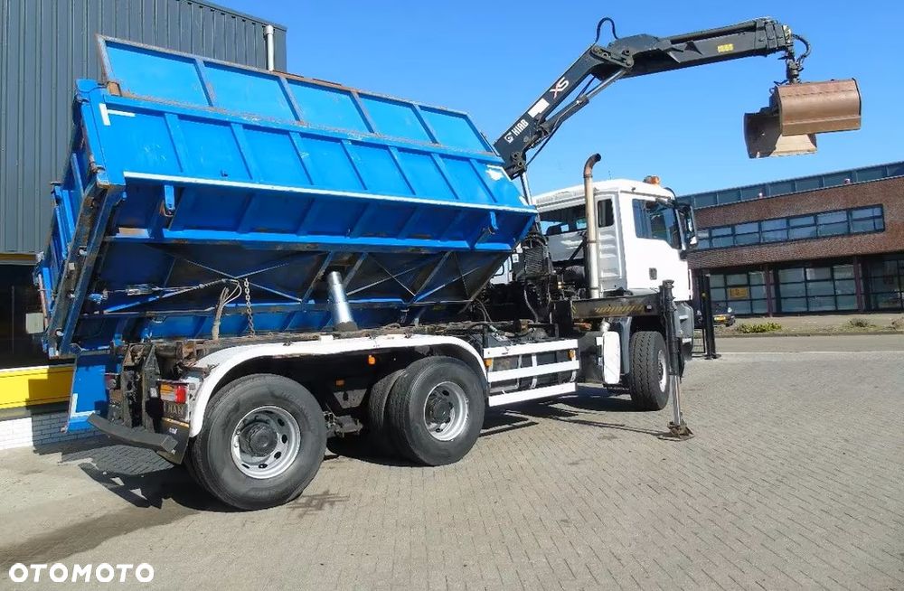 MAN TGS 26.400 6x6 – Wywrotka 3-stronna Meiller + Żuraw HIAB 166 E3 HIPRO – 429.222 km – Euro 4 - 34