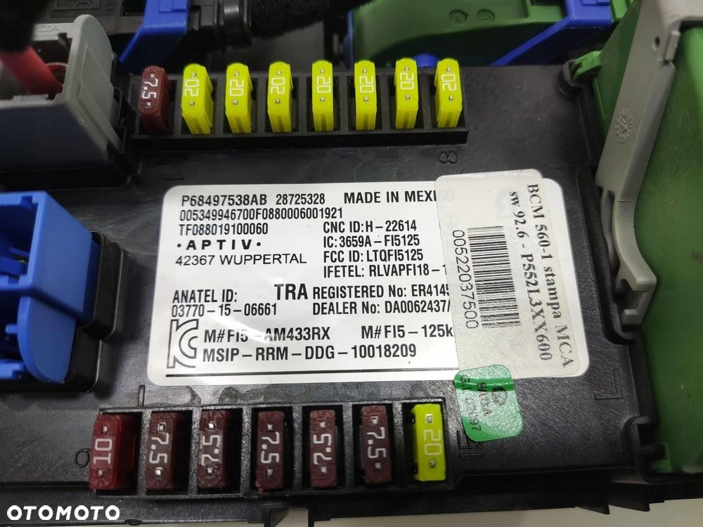 MODUŁ SKRZYNKA BCM JEEP COMPASS II LIFT 2020-2025 68497538AB - 4