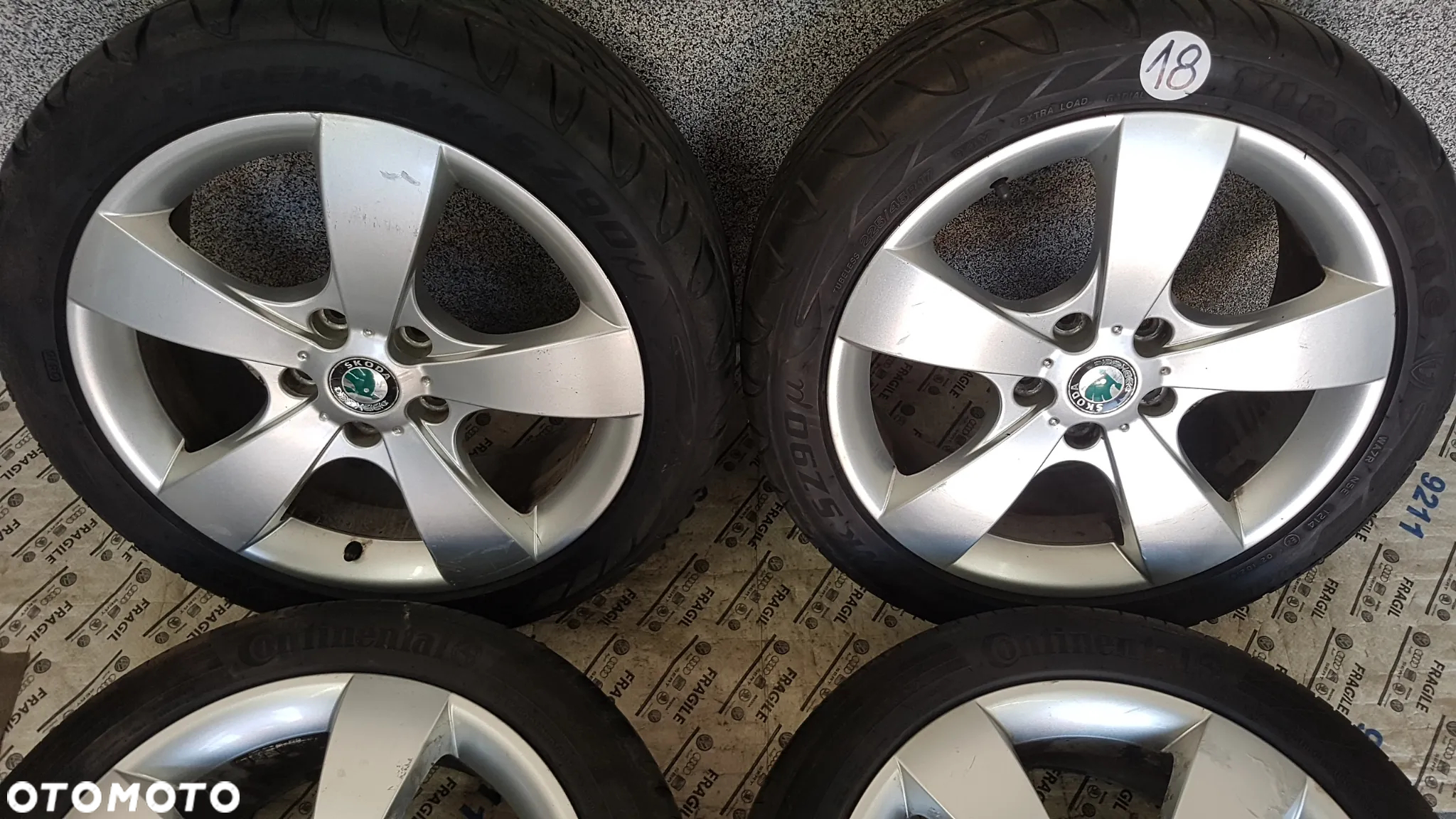KOŁA SKODA OCTAVIA SUPERB  PASSAT GOLF  CADDY SEAT LEON 225/45R17 5x112 - 4