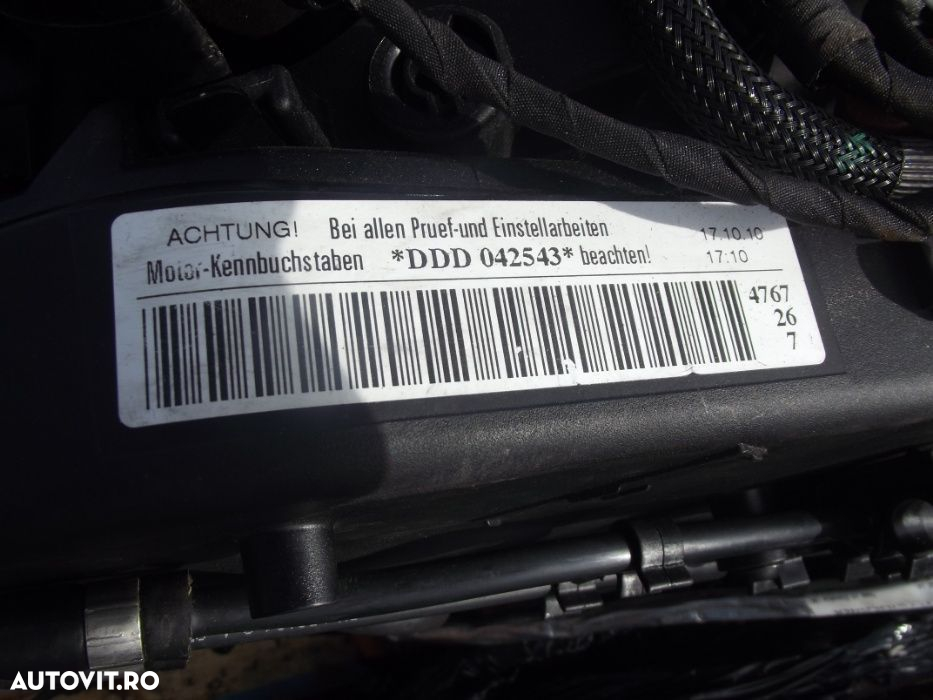 Motor Audi A6 2.0 DDD euro 6 7500km Motor 2.0 audi a4 A5 A7 aproape NO - 3
