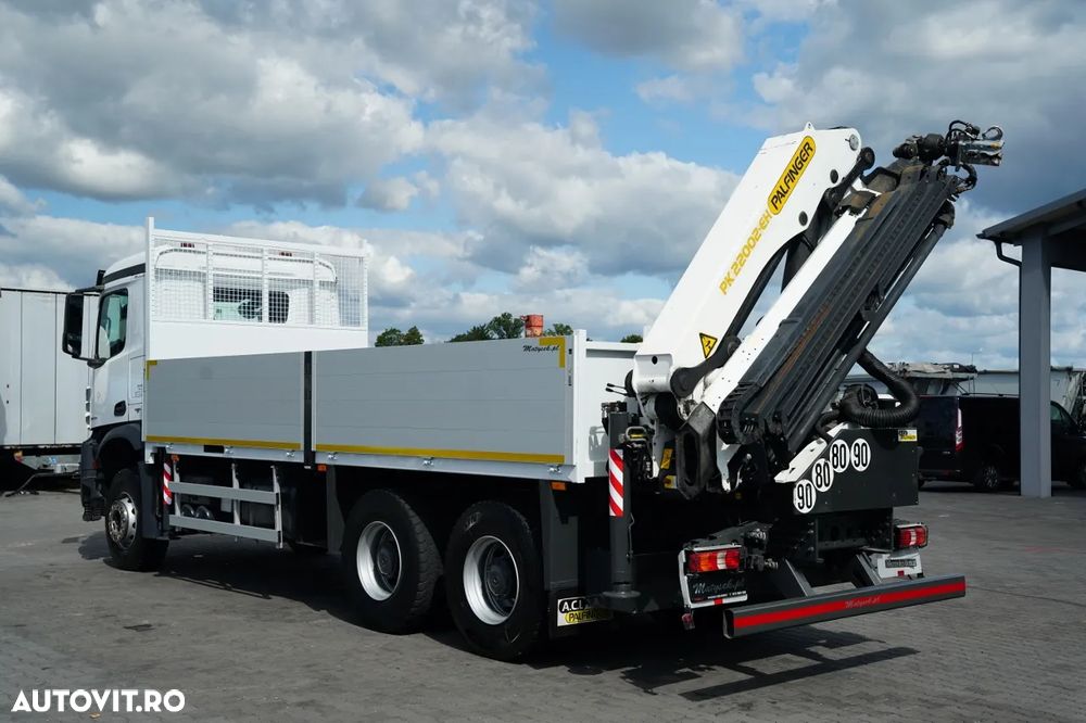 Mercedes-Benz AROCS 2636 / 6x4 / LIVRARE - 6,3 M / PALFINGER PK 22002- EH D- 15 M / MAX. CAPACITATE DE ÎNCĂRCARE 5.700 KG / ROTARE / TELECOMANDĂ / EURO 6 - 9
