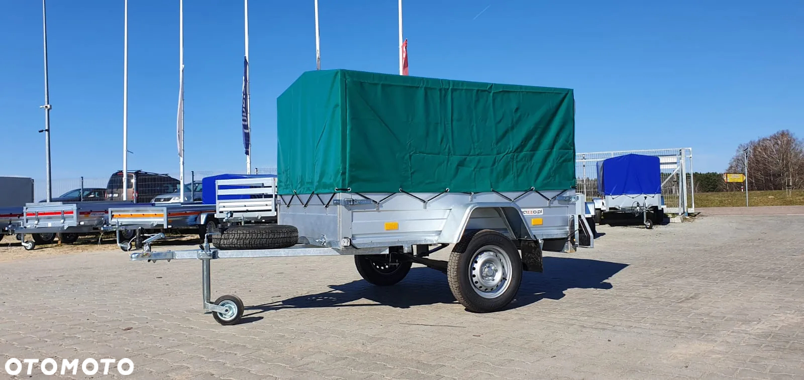 Rydwan Dostawa przyczepka 245x125x130 DMC750kg, stelaż i plandeka RESOR! SOLIDNA I MOCNA - 2