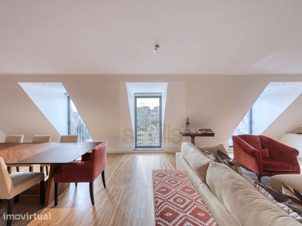 Penthouse T3 com vista rio, na Graça, em Lisboa - Grande imagem: 3/34